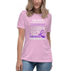 Pancreatic Women's Whispered Tee - JohnVsGBMHeather Prism LilacS