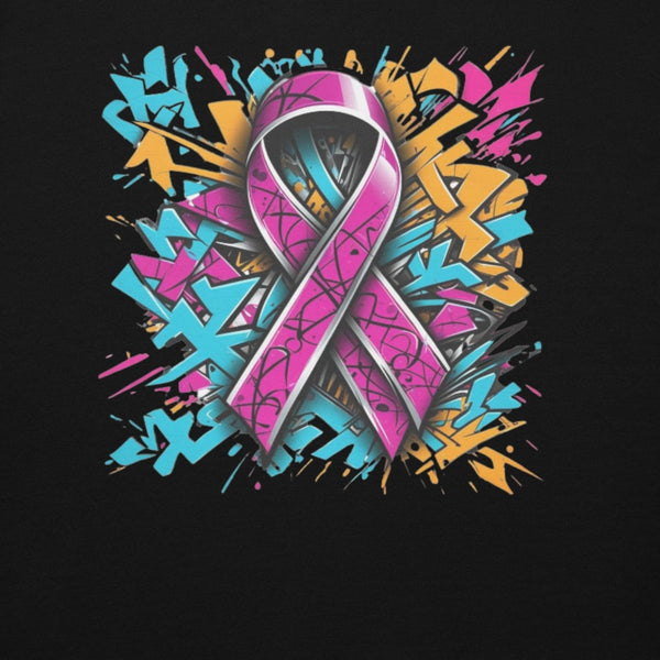 Pink Hex Ribbon Graffiti Hoodie - JohnVsGBMBlackS