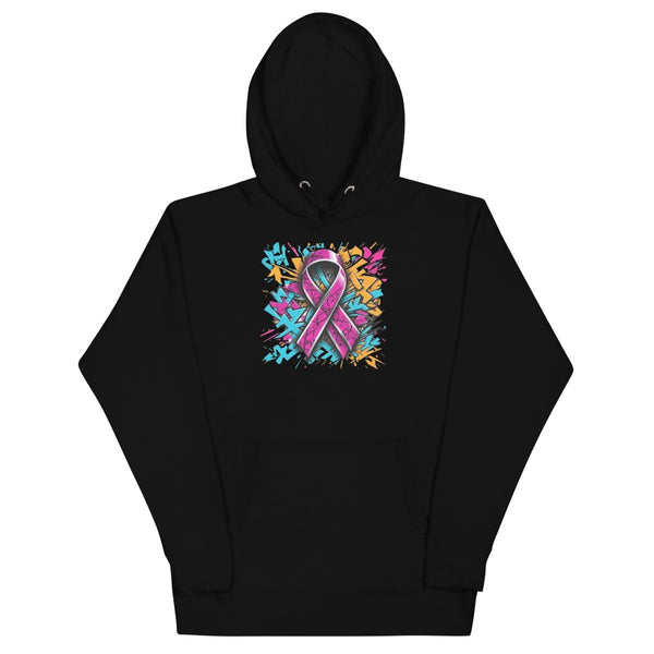Pink Hex Ribbon Graffiti Hoodie - JohnVsGBMBlackS
