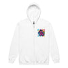 Pink Hex Ribbon Graffiti Zip Up Hoodie - JohnVsGBMWhiteS