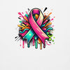 Pink Multi Ribbon Graffiti Hoodie - JohnVsGBMWhiteS