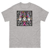Pink/Gray Floral Gnome Tee - JohnVsGBMSport GreyS