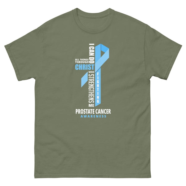 Prostate Cancer Through Christ Tee - JohnVsGBMMilitary GreenS