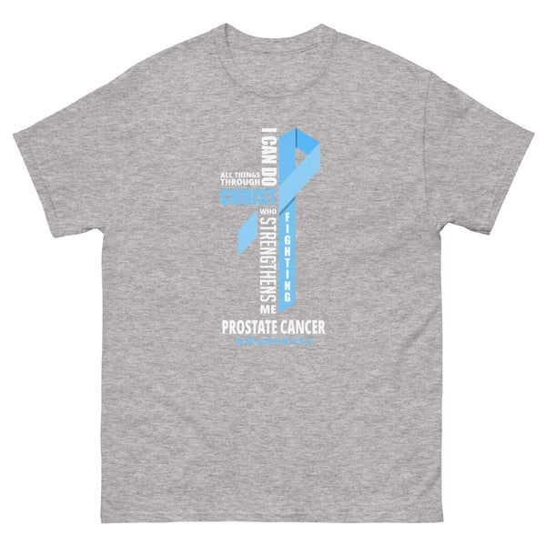 Prostate Cancer Through Christ Tee - JohnVsGBMSport GreyS