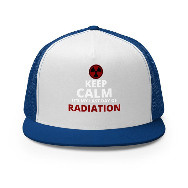 Radiation Brain Cancer Trucker Cap - JohnVsGBMRoyal/ White/ Royal