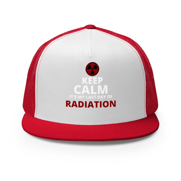 Radiation Brain Cancer Trucker Cap - JohnVsGBMRed/ White/ Red