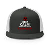 Radiation Brain Cancer Trucker Cap - JohnVsGBMCharcoal/ White