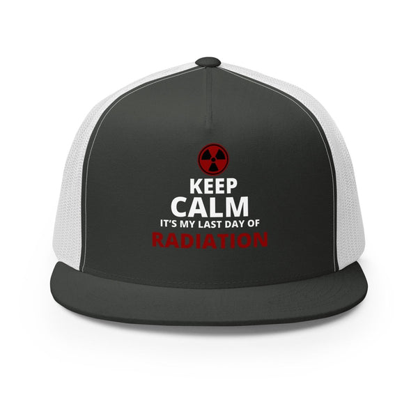 Radiation Brain Cancer Trucker Cap - JohnVsGBMCharcoal/ White