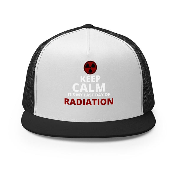 Radiation Brain Cancer Trucker Cap - JohnVsGBMBlack/ White/ Black