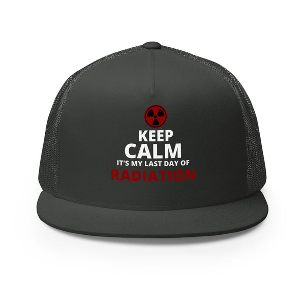 Radiation Brain Cancer Trucker Cap - JohnVsGBMCharcoal