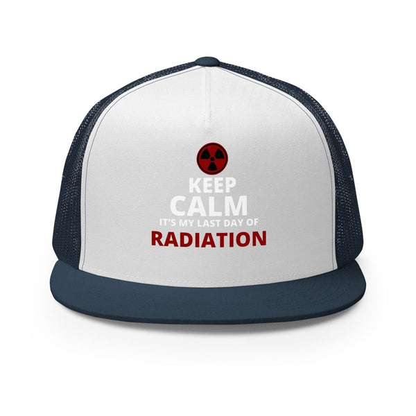 Radiation Brain Cancer Trucker Cap - JohnVsGBMNavy/ White/ Navy