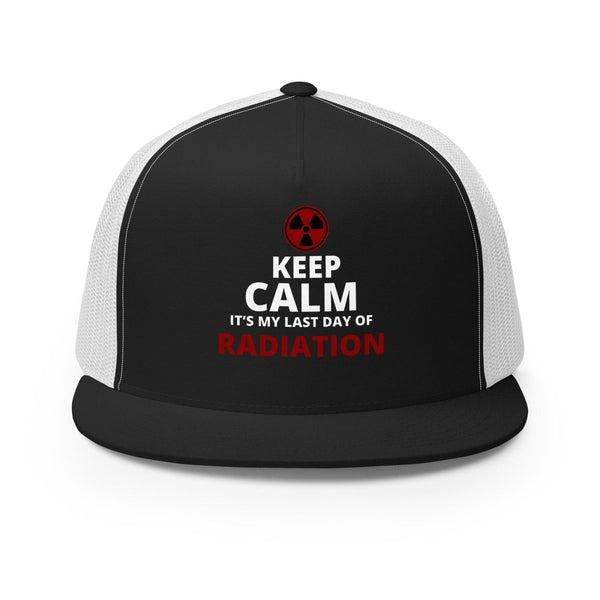 Radiation Brain Cancer Trucker Cap - JohnVsGBMBlack/ White