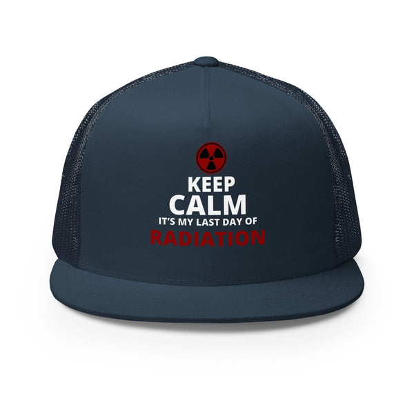 Radiation Brain Cancer Trucker Cap - JohnVsGBMNavy