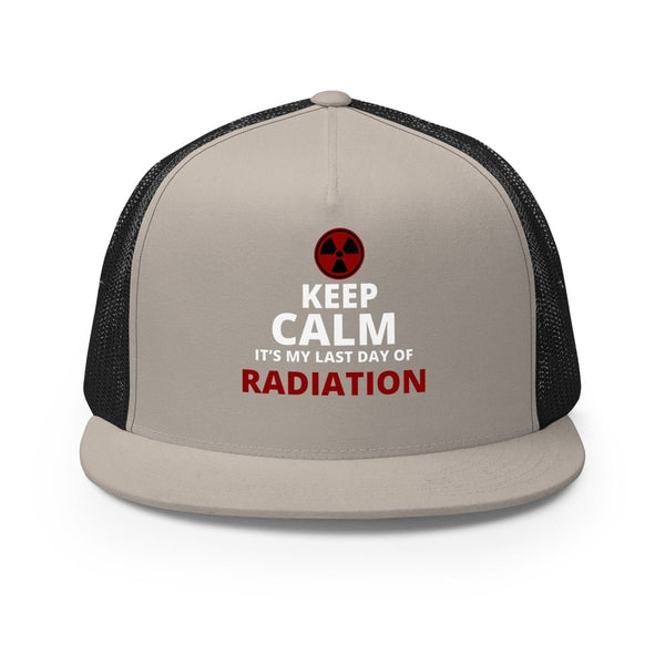 Radiation Brain Cancer Trucker Cap - JohnVsGBMSilver/ Black