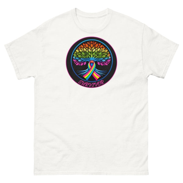 Rainbow Ribbon Tree of Life Tee - JohnVsGBMWhiteS