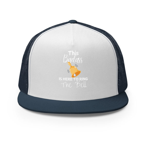 Ring the Bell (Brain Cancer) Trucker Cap - JohnVsGBMNavy/ White/ Navy