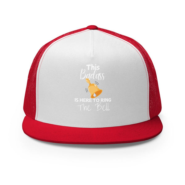 Ring the Bell (Brain Cancer) Trucker Cap - JohnVsGBMRed/ White/ Red