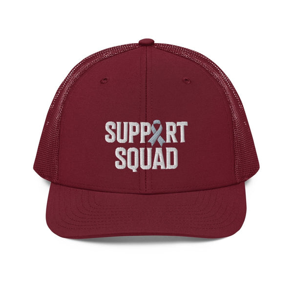 Support Squad Embroidered Trucker Cap - JohnVsGBMCardinal