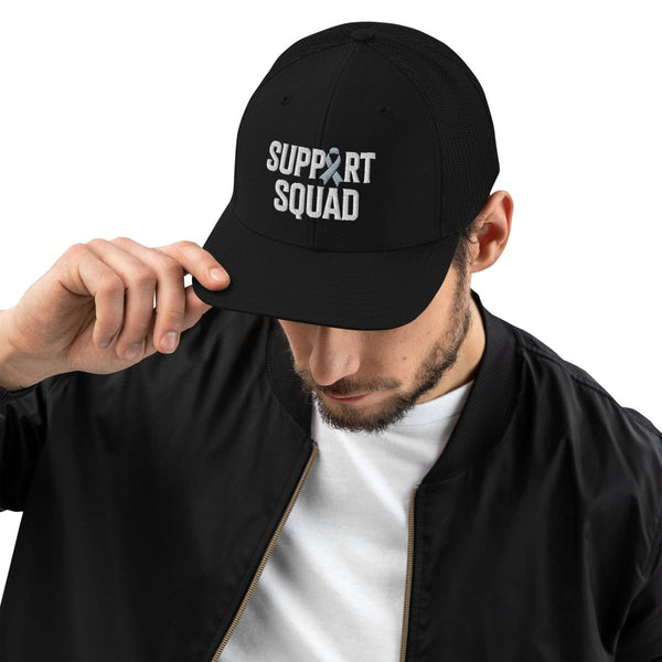 Support Squad Embroidered Trucker Cap - JohnVsGBMBlack / Charcoal