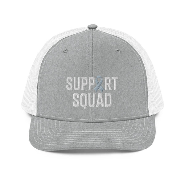 Support Squad Embroidered Trucker Cap - JohnVsGBMHeather Grey/White