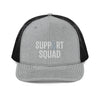 Support Squad Embroidered Trucker Cap - JohnVsGBMHeather Grey / Black