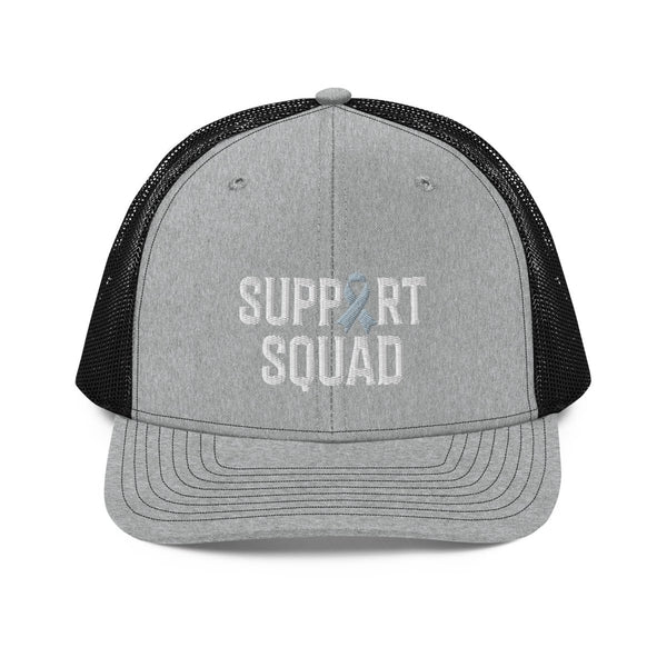 Support Squad Embroidered Trucker Cap - JohnVsGBMHeather Grey / Black