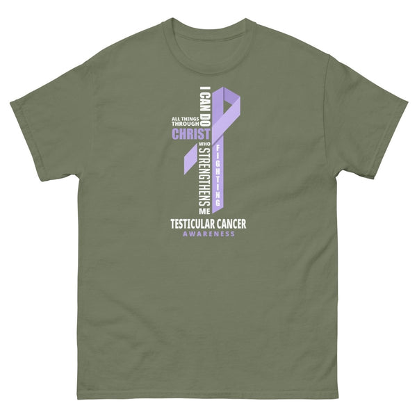 Testicular Through Christ Tee - JohnVsGBMMilitary GreenS