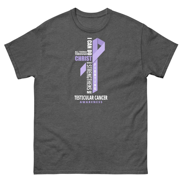 Testicular Through Christ Tee - JohnVsGBMDark HeatherS