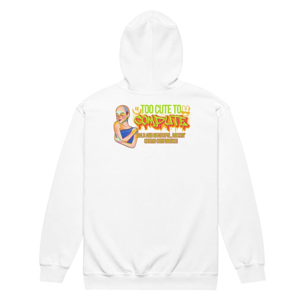 Too Cute Zip Up Hoodie - JohnVsGBMWhiteS