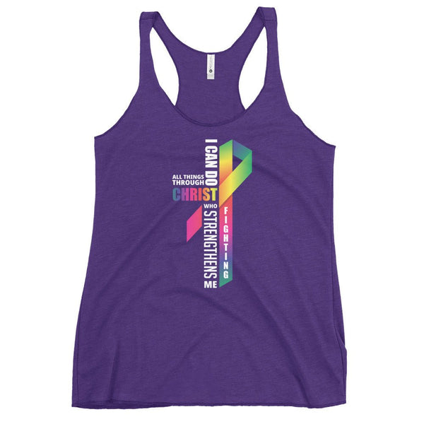 Women's All Things Through Christ Tank Top - JohnVsGBMPurple RushXS