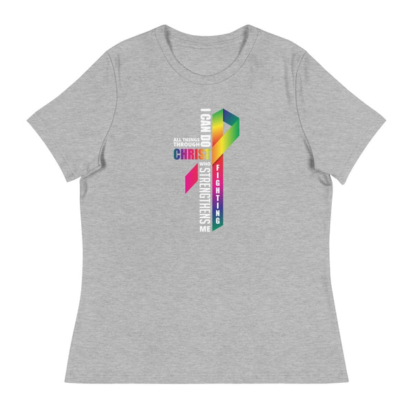 Women's All Things Through Christ Tee - JohnVsGBMAthletic HeatherS