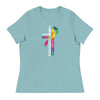 Women's All Things Through Christ Tee - JohnVsGBMHeather Blue LagoonS