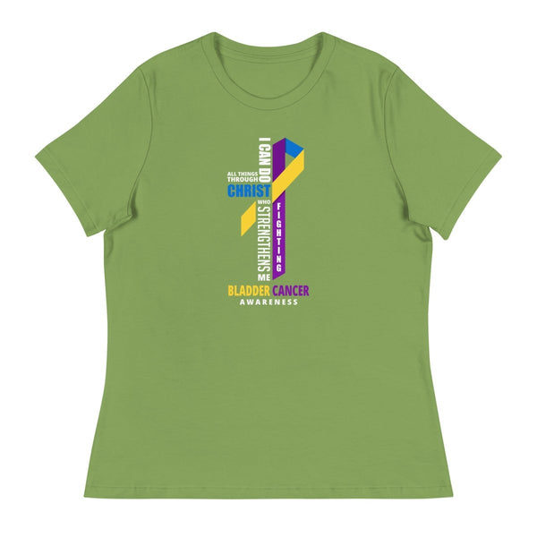 Women's Bladder Cancer Through Christ Tee - JohnVsGBMLeafS
