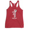 Women's Brain Cancer Christ Tank Top - JohnVsGBMVintage RedXS