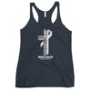 Women's Brain Cancer Christ Tank Top - JohnVsGBMVintage NavyXS