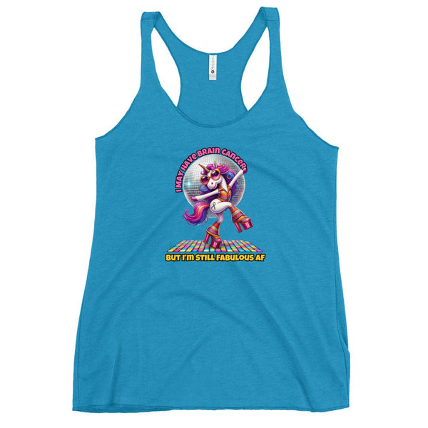 Women's Brain Cancer Fab AF Tank Top - JohnVsGBMVintage TurquoiseXS