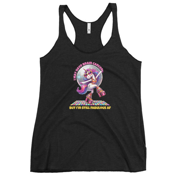 Women's Brain Cancer Fab AF Tank Top - JohnVsGBMVintage BlackXS