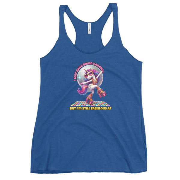 Women's Brain Cancer Fab AF Tank Top - JohnVsGBMVintage RoyalXS