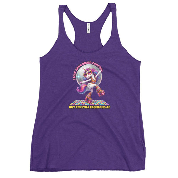 Women's Brain Cancer Fab AF Tank Top - JohnVsGBMPurple RushXS