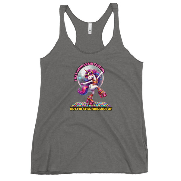 Women's Brain Cancer Fab AF Tank Top - JohnVsGBMPremium HeatherXS