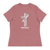 Women's Brain Cancer Through Christ Tee - JohnVsGBMHeather MauveS