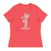 Women's Brain Cancer Through Christ Tee - JohnVsGBMHeather RedS