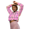 Women’s Breast Canccer Cropped Windbreaker - JohnVsGBMBlackXS