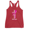 Women's Breast Cancer Christ Tank Top - JohnVsGBMVintage RedXS