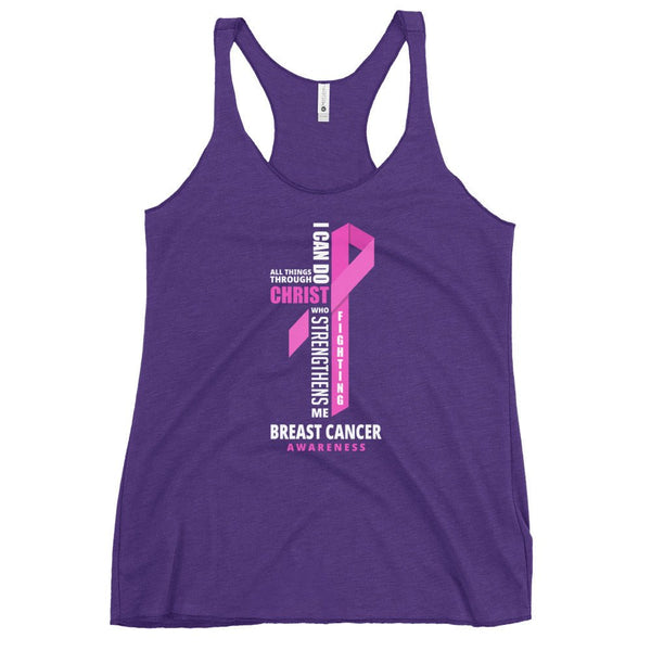 Women's Breast Cancer Christ Tank Top - JohnVsGBMPurple RushXS
