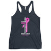Women's Breast Cancer Christ Tank Top - JohnVsGBMVintage NavyXS