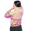 Women’s Breast Cancer Multi Cropped Windbreaker - JohnVsGBMBlackXS