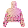 Women’s Breast Cancer Multi Cropped Windbreaker - JohnVsGBMBlackXS