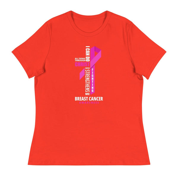 Women's Breast Cancer Through Christ Tee - JohnVsGBMPoppyS