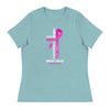Women's Breast Cancer Through Christ Tee - JohnVsGBMHeather Blue LagoonS